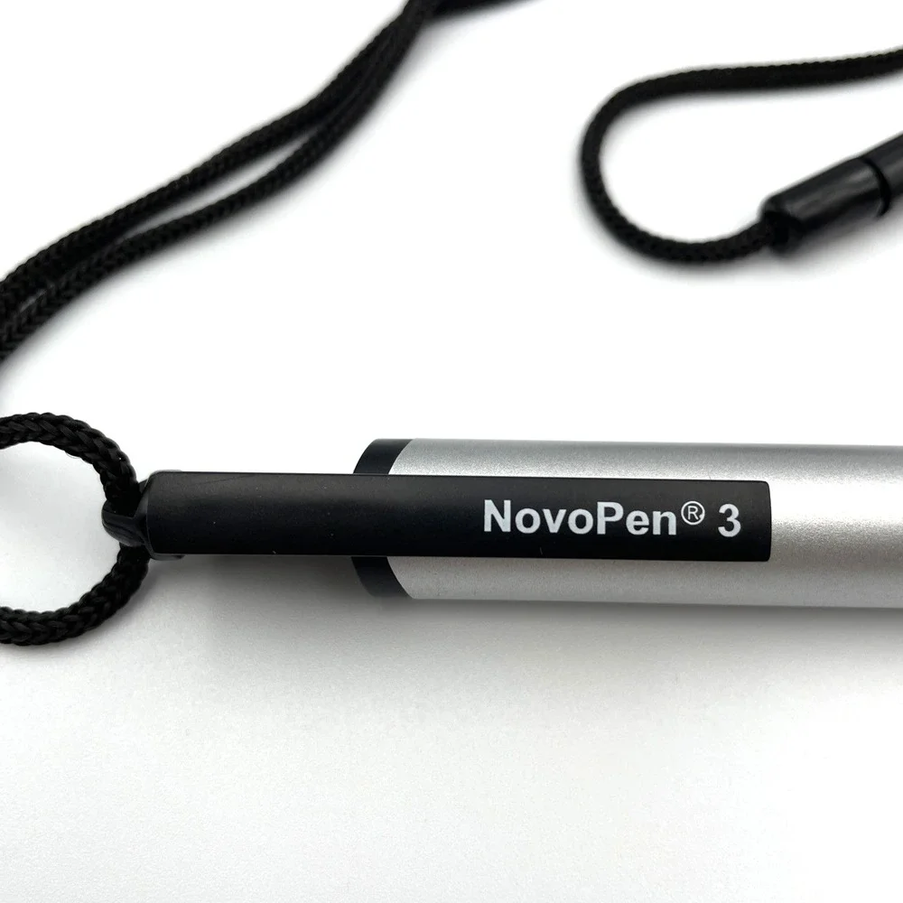 Novo Nordisk NovoPen 3 Drug Rep Pen with Breakaway Lanyard Vintage Pharma Swag